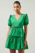Madrigal Poplin Tiered Mini Dress